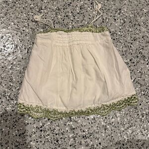 GAP Baby White Top with Green Trim